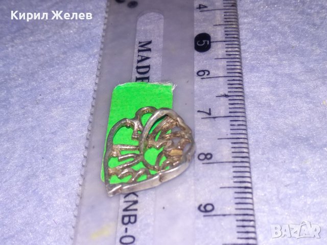 СЪРЦЕВИДЕН АЖУРЕН БЕЛ ЕПОК СРЕБЪРЕН РЕТРО МЕДАЛЬОН ВИСОКА ПРОБА СРЕБРО МАЙСТОРСКО БИЖУ 34438, снимка 6 - Антикварни и старинни предмети - 39375915