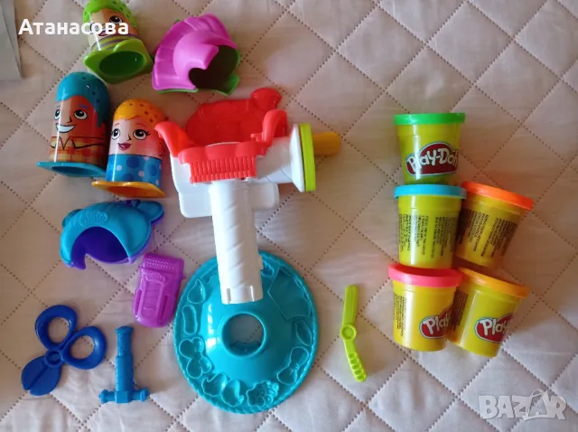 детски игри за пластелин Play doh сладкарница и прически, снимка 8 - Пластелини, моделини и пясъци - 50242853