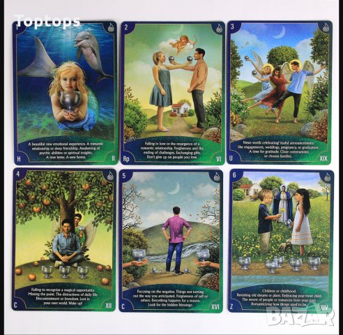 78 таро карти със значения върху тях: Angel Wisdom Tarot & Fairy Tarot & Archangel Power Tarot, снимка 5 - Други игри - 33780029