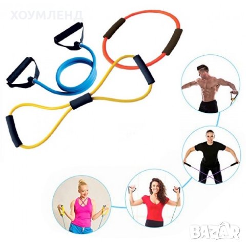 Спортни ластици за тренировка - комплект 3 броя, снимка 1