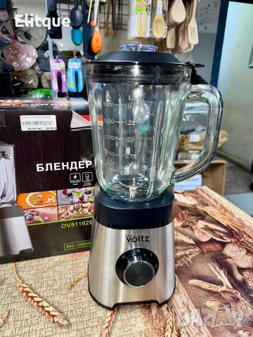 Мощен нутри блендер Oliver Voltz, 1200W с LED дисплей и 2 кани за смути (1000ml/800ml), снимка 6 - Чопъри и пасатори - 52949896