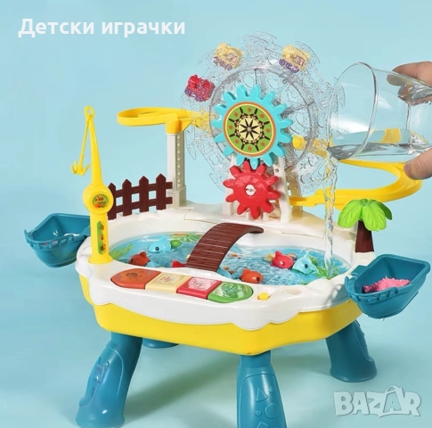 Интерактивна игра с ескалатор и въдица с рибки, увеселителен парк , снимка 2 - Образователни игри - 52666857