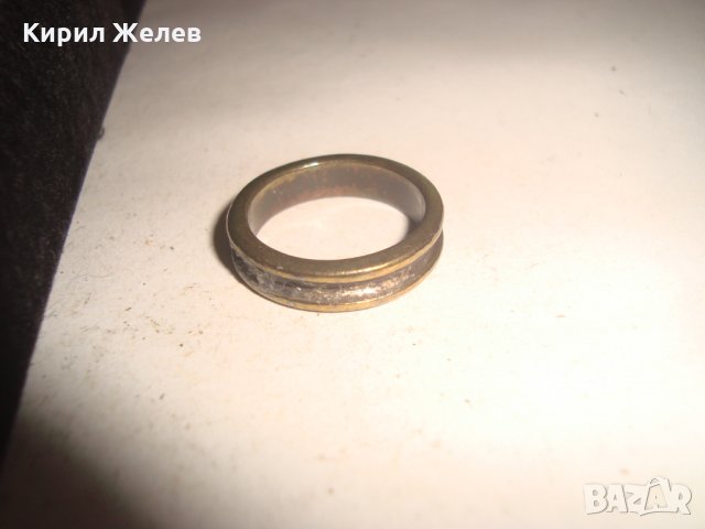 СТАР БРОНЗОВ ПРЪСТЕН ХАЛКА РЪЧНА ИЗРАБОТКА За КОЛЕКЦИЯ 17515, снимка 4 - Антикварни и старинни предмети - 31309563