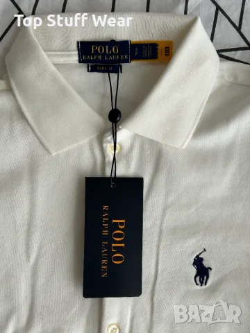 Polo Ralph Lauren бяла поло тениска, снимка 3 - Тениски - 56417802
