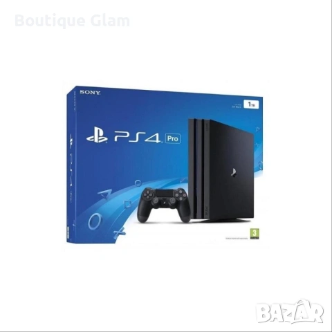 PlayStation 4 с кутия и два джойстика 