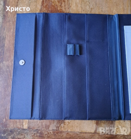 чанта папка луксозна за документи синя Марксман Marksman Размер А4, снимка 3 - Ученически пособия, канцеларски материали - 52349682
