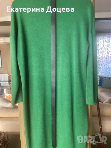 Зелена рокля с/без колан, снимка 1 - Рокли - 38573006