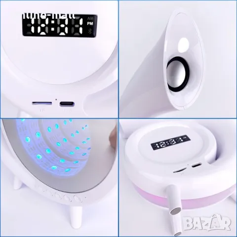 3в1 Led Лампа с Bluetooth Високоговорител, RGB с Блутут и Часовник, снимка 4 - Други стоки за дома - 48040742
