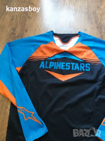 alpinestars mesa l/s jersey - страхотно мъжко джърси L, снимка 3 - Спортни дрехи, екипи - 47583979