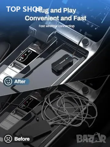 Нов Безжичен CarPlay адаптер за автомобили 2017+ iPhone/Android Auto, снимка 4 - Друга електроника - 49658382