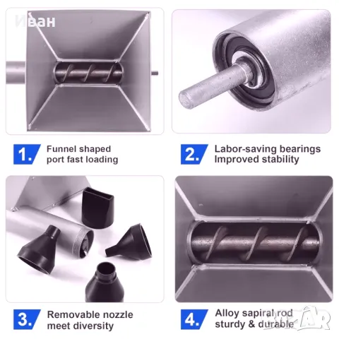 Шприц за фугиране на камъни, черен ПВЦ или метален , снимка 7 - Други инструменти - 48798090