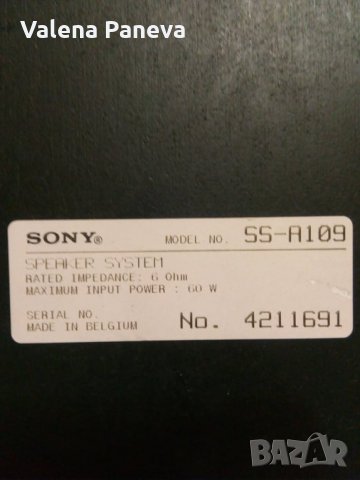 тонколони Sony SS-A109, снимка 5 - Тонколони - 29290721