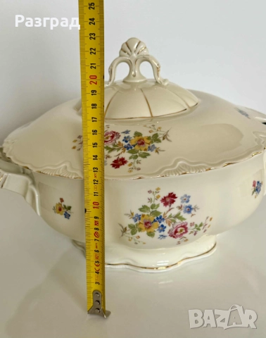 Голям немски супник, винтидж, Schönwald, снимка 9 - Прибори за хранене, готвене и сервиране - 52637007