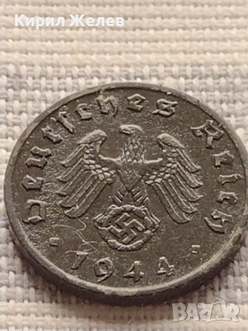 Монета 1 райхсфенинг 1944г. Германия Трети Райх с СХВАСТИКА за КОЛЕКЦИЯ 33007, снимка 5 - Нумизматика и бонистика - 42823098