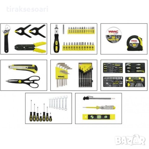Шкаф с инструменти 257 части – WMC TOOLS, снимка 3 - Гедорета - 37031415