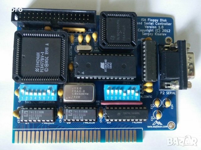 ISA 8bit High Density Floppy 1.44 MB , 2.88 MB съвместим с Правец 16