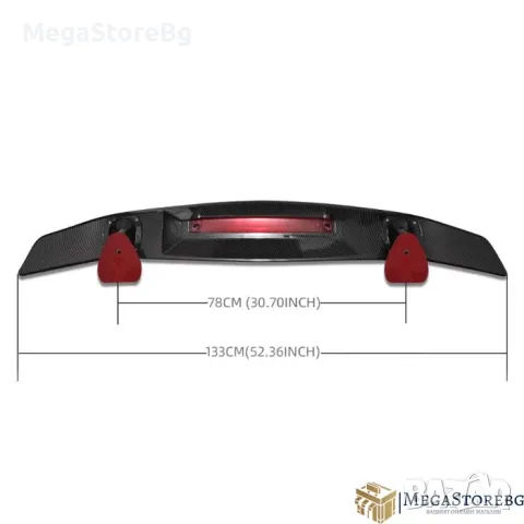 Спойлер за багажник PG287-1 Карбон, снимка 3 - Аксесоари и консумативи - 49118992