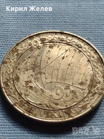 Сувенирна монета ВИКИНГСКИ ВОИН и КОРАБ 30194, снимка 5 - Нумизматика и бонистика - 42713041