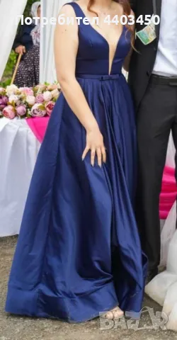 официална сатенена рокля, снимка 1