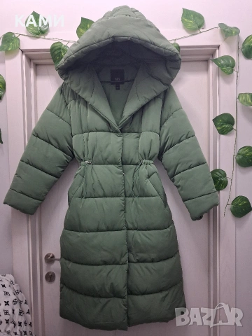 Уникално дамско зимно дълго яке L/XL, снимка 2 - Якета - 53232665