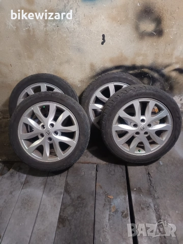 Джанти с летни гуми Firestone 215 50 17 цола 5 х114.3 66.1 централен, снимка 12 - Гуми и джанти - 53102279