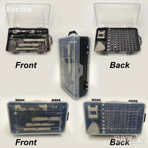 Комплект прецизни отвертки 115 части, снимка 2 - Отвертки - 54233088