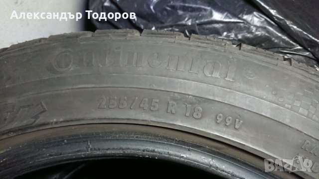 ЗИМНИ ГУМИ ContiWinterContact TS810 255-45-R18 99V DOT3916 4 броя, снимка 7 - Гуми и джанти - 38424926