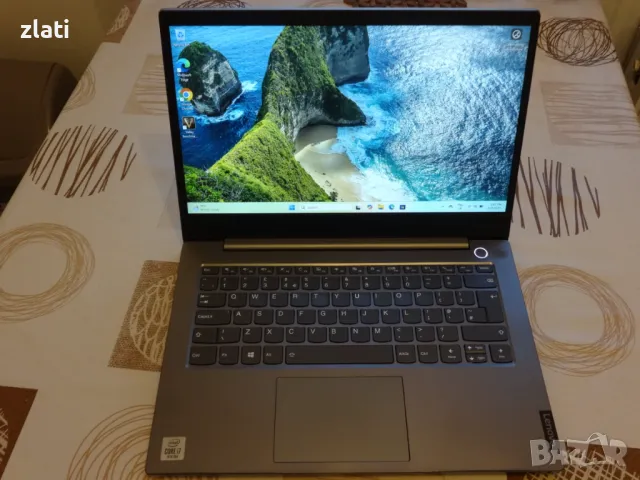 Мощен лаптоп Lenovo ThinkBook 14-1IL 14" i7-1065G7/RAM 16GB/SSD 512GB NVMe с лиценз Windows 11 Pro, снимка 2 - Лаптопи за работа - 49491474