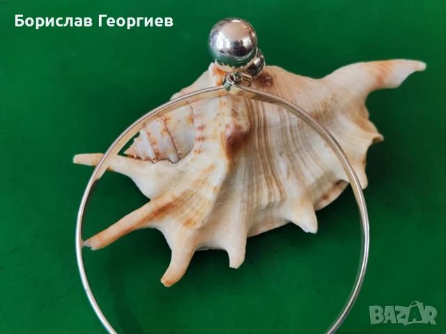 Твърда сребърна гривна 925, снимка 4 - Гривни - 51284582