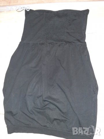 Черна памучна рокля, снимка 2 - Рокли - 29662593