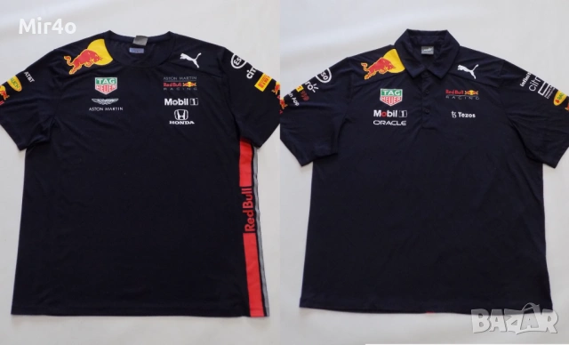 тениска puma formula 1 red bull racing team aston martin блуза риза мъжка оригинал XL