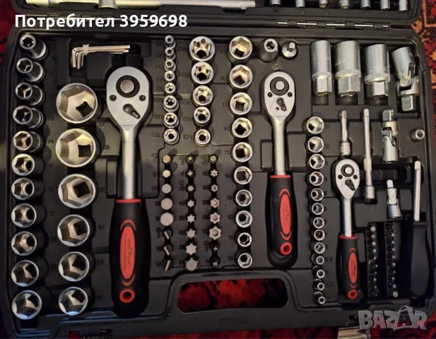 Куфар с инструменти Гедоре 172 части с 3 броя тресчотки, снимка 2 - Гедорета - 55802642