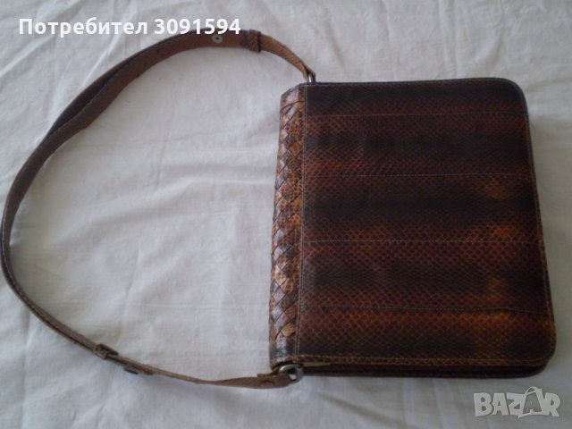 РЕТРО Кожена Дамска Чанта естествена кафява кожа, снимка 14 - Антикварни и старинни предмети - 33859406