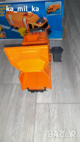 Играчка - камион - Оранжев, снимка 5 - Коли, камиони, мотори, писти - 53282921