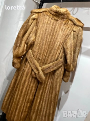 Дълго палто с косъм от норка , снимка 4 - Палта, манта - 52206183