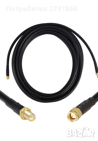 GEMEK коаксиален 25 фута SMA мъжки към SMA женски кабел /8 м.