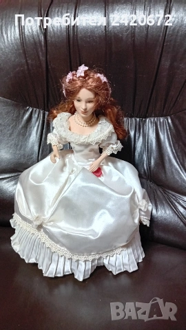 колекционерска порцеланова кукла, снимка 3 - Антикварни и старинни предмети - 53228289