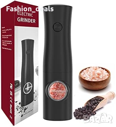 Нова Електрическа мелница с батерия за сол и пипер Дом Домакинство Подарък