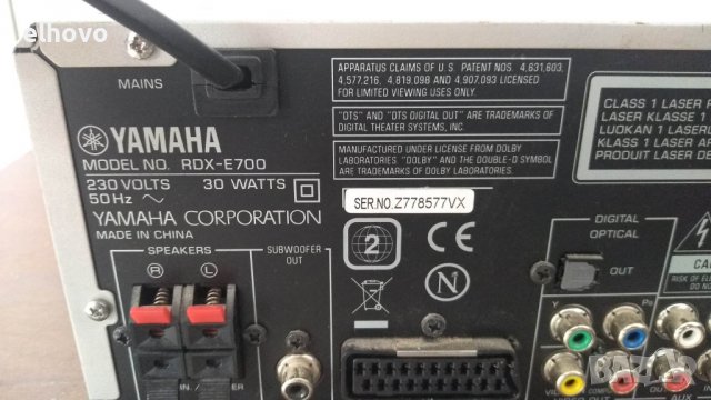 Ресивър Yamaha RDX-E700, снимка 3 - Ресийвъри, усилватели, смесителни пултове - 39357480