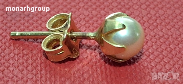 Златна обеца 18к, снимка 2 - Обеци - 52165357