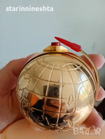 СССР Стар будилник СЛАВА стар часовник ракета глобус топка , снимка 7 - Антикварни и старинни предмети - 49884565