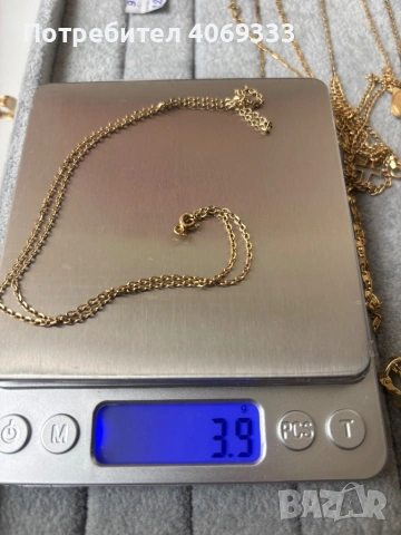 Златен синджир 3.8гр 14 карата, снимка 4 - Колиета, медальони, синджири - 54276333