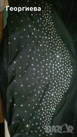 Черна официална рокля, голям размер👗🍀XL/ 2XL👗🍀арт.1046, снимка 7 - Рокли - 30530733