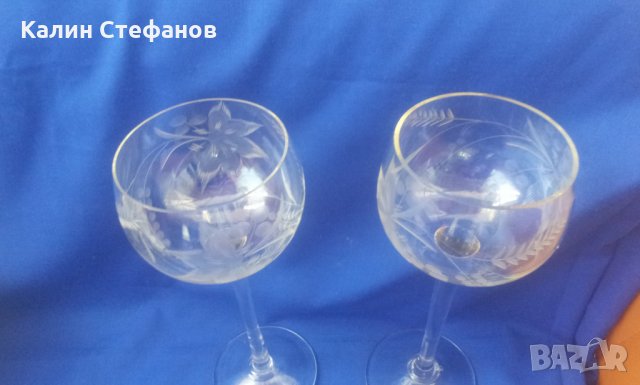 Нови кристални гравирани сватбени чаши, снимка 4 - Други - 30471838