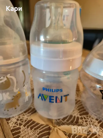 Бебешки шишета Avent,Nuk,Tommee tippee, снимка 7 - Прибори, съдове, шишета и биберони - 55988385