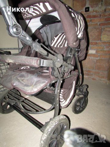 Комбинирана бебешка количка за близнаци
