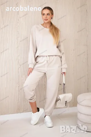 Дамски суичър комплект от вискоза + панталон, 17цвята , снимка 6 - Комплекти - 48605911