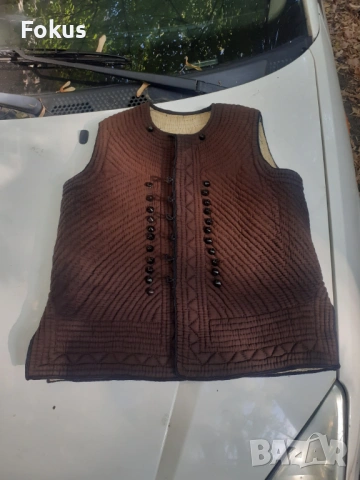 Стара възрожденска дреха елек елече антерия носия, снимка 2 - Антикварни и старинни предмети - 53273400