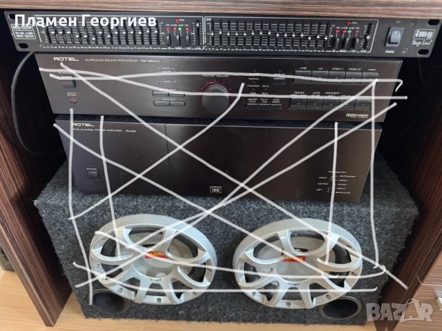 Крайно стъпало Monacor, пред усилвател, еквилайзер, снимка 3 - Ресийвъри, усилватели, смесителни пултове - 51099940