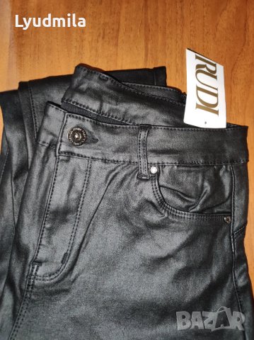 Продавам страхотен панталон имитация на кожа., снимка 2 - Панталони - 39098066